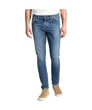 
Sir B Tapered fit jeans Classic Worn Blue is een skinny/slimfit jeans van het merk Dstrezzed.