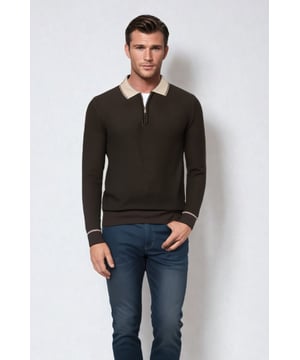 Add a smart layer to your look with this cotton-rich knitted polo shirt. A zip fastening makes it easy to pull on and off. This piece features a neat collar neckline and ribbed trims.
Waffle Knit Cotton Blend Fabric
31" Shoulder to Hem
Sizing: As expected.