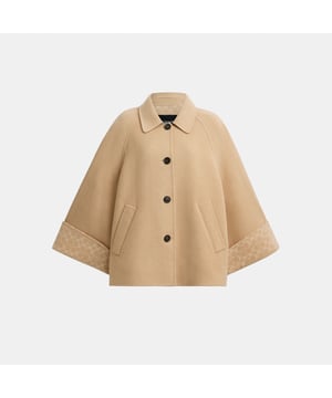 Wool Swing Coat, Model is 5'10" (178cm), chest 31" (79cm), waist 24" (61cm), hips 35" (89cm) and wears a size XS/S, Slip pockets,  Length: 67.50 cm