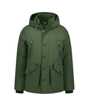 
<p>Mooie heren parka van New Zealand Auckland met afritsbare capuchon. Deze parka heeft meerdere handige afsluitbare zakken.</p>
<ul>
<li>Modern fit</li>
<li>2 Steekzakken</li>
<li>2 Binnenzakken</li>
<li>68% Katoen/ 32% Polyamide</li>
<li>Kleurnummer: 1787</li>
</ul>