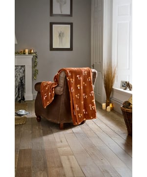 Brighten your home with the playful Toadstool Scatter Throw. Crafted from soft 240gsm coral fleece, this 140x180cm blanket is covered in an all-over mushroom print for a cosy woodland accent.
