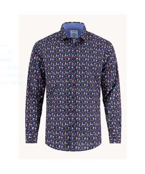 
<p>Casual heren shirt met lange mouwen van A Fish Named Fred. Dit overhemd met een mooie sportieve kent-kraag heeft een allover print met flessen.</p>
<ul>
<li>Modern fit</li>
<li>97% Katoen/ 3% Elasthan</li>
<li>Kleurnummer: 604</li>
</ul>