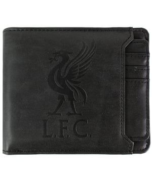 The Liverpool FC Black Wallet and Card Set is a sleek and practical way for fans to carry their essentials while showing their team pride. With a stylish design and official club branding, it makes a perfect gift for any Liverpool supporter.
Key Features
Set Includes: 

Black wallet and matching card holder.

Design: 

Subtle Liverpool FC crest and branding with a modern look.

Wallet: 

Multiple compartments for cash, cards, and ID.

Card Holder: 

Compact holder for quick access to frequently used cards.

Material: 

Durable faux leather construction with a smooth finish.

Portability: 

Slim design fits easily in pockets without bulk.

Versatility: 

Ideal for everyday use or as a collectible fan item.

Official Merchandise: 

Licensed Liverpool FC product for genuine supporters.