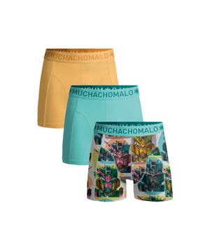 
<p>Ervaar ultiem comfort en stijl met Muchachomalo katoenen boxershorts. Gemaakt van hoogwaardig katoen, bieden deze boxershorts een ongeëvenaarde zachtheid. Het ademende materiaal zorgt voor een fris gevoel de hele dag door, terwijl de nauwsluitende pasvorm optimale ondersteuning biedt.</p>
<p>Of je nu een actieve dag hebt of ontspant, Muchachomalo boxershorts houden je comfortabel en zelfverzekerd. Kies voor kwaliteit, kies voor Muchachomalo.</p> Materiaal: 95% Cotton / 5% Elastane - 210 gram 
Wasinstructies: Wassen op 30 graden,Niet in de droger,Strijken op matig warme stand (2 stippen) Kleur: Blauw,Geel,Print