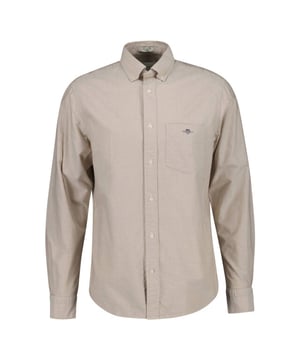 
Gant Overhemd lange mouw 3000200 CL. OXFOR in de kleur Zand
