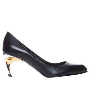 Composition: 100% Sheepskin  

Inner: Leather
Insole: Leather
Sole: Leather
Round toe
Branded insole
Heel 7 cm
Slip-on design
Gold and silver heel
Made in  Italy
Gender: WOMEN
Product code: 780687WIEX2_1399
Code: SHO MQ 2 PM FW24 11629