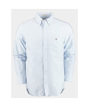 
Gant Casual hemd lange mouw Blauw reg oxford banker stripe shirt 3000230/455 met artikelcode3000230/455 .  van het materiaal 100% Katoen. Extra specificaties: , , , , kleur Blauw.