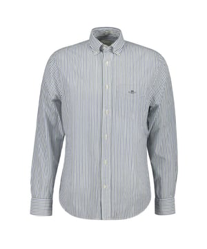 
Gant Overhemd lange mouw 3250211 POPLIN ST in de kleur Donker groen
