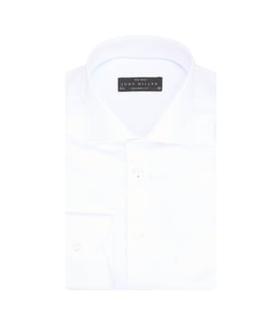 
John Miller Tailored Fit Overhemd Lange Mouw biedt verfijnde stijl met lange mouwen en een nette kraag. Dit witte business overhemd is perfect voor een scherpe look. Gemaakt van hoogwaardige materialen, biedt het een uitstekende pasvorm en comfort. John Miller staat bekend om zijn tijdloze ontwerpen en kwalitatieve afwerking, perfect voor de moderne garderobe.