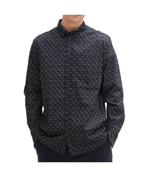 
<p>Casual stretch shirt met lange mouwen en een grafische print van het Mannenmode merk Tom Tailor.</p>
<ul>
<li>Regular fit</li>
<li>Borstzakje</li>
<li>98% Katoen/ 2% Elasthan</li>
</ul>