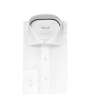 Ook helemaal fan van Michaelis? Scoor dan dit prachtig item uit de nieuwe collectie van Michaelis. 
<meta charset="utf-8">
<p>Effen wit overhemd van Michaelis in een fine twill weving, luchtig en ademend. Geschikt voor zowel zakelijk als casual gebruik<span>, de basic om in de kast te hebben hangen</span>. Het overhemd heeft een getailleerde pasvorm en bestaat voor 100% uit katoen. Uiteraard is het shirt helemaal strijkvrij.</p>
<ul>
<li>Perfecte pasvorm</li>
<li>100% katoen</li>
<li>Strijkvrij</li>
</ul>