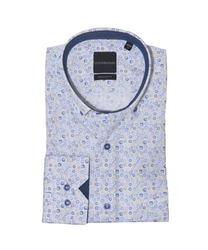 
<p>Heren overhemd met een fris dessin van het label Dutch Bastard.</p>
<ul>
<li>Regular fit</li>
<li>Borstzakje</li>
<li>80% Katoen/20% Polyester</li>
</ul>