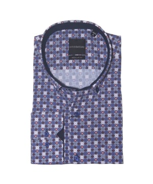
<p>Regular fit heren overhemd met een borstzakje en een all-over dessin van het label Dutch Bastard.</p>
<ul>
<li>Regular fit</li>
<li>Borstzakje</li>
<li>80% Katoen/ 20% Polyester</li>
</ul>