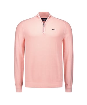 
<p>Gebreide katoenen heren trui van het merk NZA. Dieze heren half-zip trui heeft een opstaande kraag met een korte rits. Op borsthoogte is het logo van NZA geborduurd.</p>
<ul>
<li>Modern fit</li>
<li>100% Katoen</li>
<li>Kleurnummer: 1410</li>
</ul>