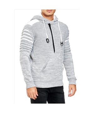 
<p>Stoere Trui / Hoody voor heren van het stijlvolle Italia Mode merk Rusty Neal. Deze gebreide trui heeft een nette uitstraling, maar is ook zeer geschikt als casual look.</p>
<p>- Pasvorm: Slim Fit</p>
<p>- Materiaal: 70% Polyacryl, 30% Katoen</p>
<p>- Kleur: Grijs</p>