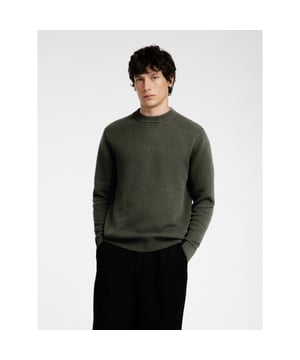 
SLHDANE LS KNIT STRUCTURE CREW NECK