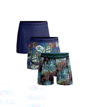 
Materiaal: 95% Cotton / 5% Elastane - 210 gram 
Wasinstructies: Wassen op 30 graden,Niet in de droger,Strijken op matig warme stand (2 stippen) Kleur: Print,Blauw
