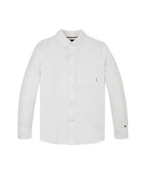
Tommy Hilfiger T-shirt lange mouw KB0KB09550 in de kleur Wit