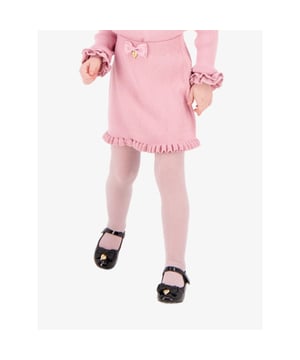 
Een prachtige oud roze gebreide rok met ruches aan de onderkant. Bij de taille een strik.
Angels Face is een kinderkledingslabel die speciaal richt op feestelijke kinderkleding voor meisjes. Het is voor een echte prinses meisje die graag mooi wilt opvallen.  
Combineer de rok met de bijpassende sweater om als een complete Angels Face set te dragen.