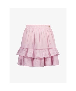 
Le Chic kinderkleding is verkrijgbaar in de maten 3 jaar t/m 10 jaar oftewel maat 98 t/m maar 140.

Le chic mooie glanzende stof in de kleur lila Le Chic rok. Ruches lagen.
Erg mooi voor een feest en/of communie feestje.