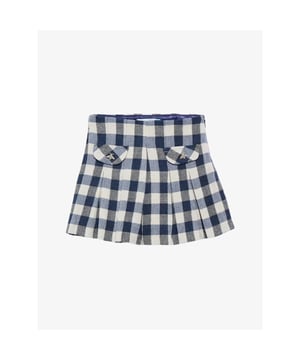 
Skort voor meisjes van het merk Abel & Luna in de kleuren wit en blauw met zak-detail op de voorkant. 