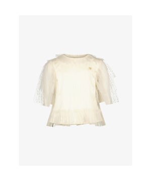 
Le Chic kinderkleding is verkrijgbaar in de maten 3 jaar t/m 10 jaar oftewel maat 98 t/m maar 140.

Een hele mooie meisje top van Le Chic in de kleur creme, Top hebt een tule laag aan de buitenkant.