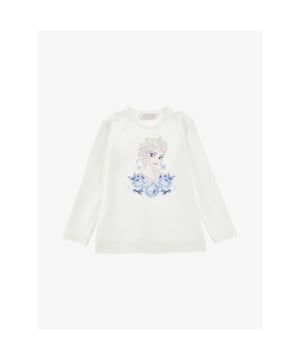 
De Monnalisa Longsleeve in Panna uit de Frozen collectie heeft een print met Elsa en doorzichtige strass stenen. Combineer het shirt met de bijpassende Monnalisa rok.