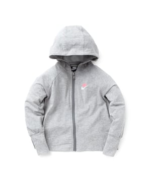 
Nike's klassieke hoodie met rits over de hele lengte is gemaakt van katoen en voelt zacht aan. Het ontwerp wordt afgerond door de kenmerkende Nike branding.
