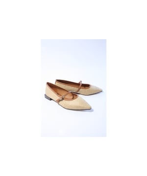 
Merk: Angel Alarcon, Model: Ballerinas, Materiaal: Textiel, Kleur: Beige