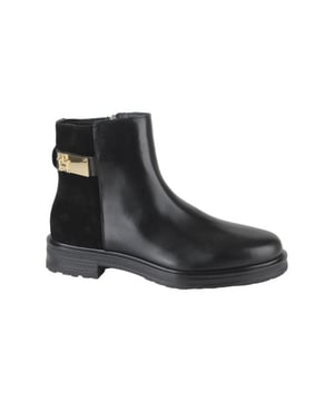 
Tommy Hilfiger FW0FW08336-BDS  enkellaarzen sportief dames in de kleur zwart materiaal leer maat 37 binnenvoering Leer materiaal zool Rubber