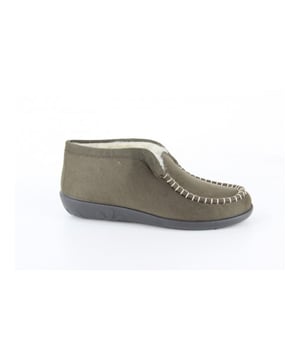 
Rohde 2236-61  pantoffel (gesloten hiel) dames in de kleur groen materiaal fashmo maat 39 binnenvoering Wol materiaal zool Rubber