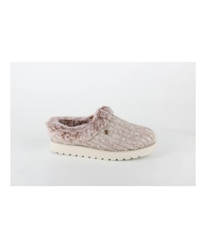 
Skechers 31204 LTBR  pantoffel (open hiel) dames in de kleur beige materiaal textiel maat 39 binnenvoering Textiel materiaal zool Rubber
