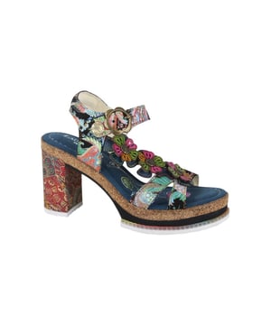 
Laura Vita NAOMIO 12 Jeans  sandalen gekleed dames in de kleur blauw materiaal imitatieleer maat 37 binnenvoering Textiel materiaal zool Rubber