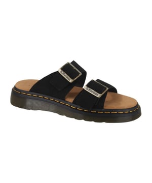 
Dr. Martens 41082001  slippers dames in de kleur zwart materiaal leer maat 38 binnenvoering Leer materiaal zool Rubber