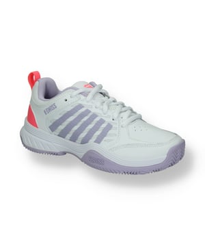 
K-swiss Tennis padel Tennisschoenen van het materiaal en in de kleur Wit-roze.