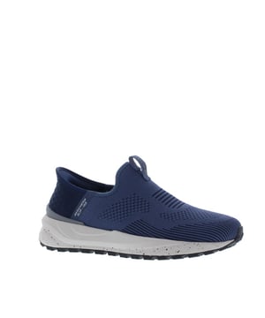 Wat een heerlijk item uit de nieuwe collectie van Skechers is dit! Ben er op tijd bij want voor deze hardloper geld op=op!.
Skechers Bogdin Heren Instapper