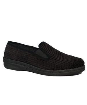 
<p>Blenzo pantoffels Ribcord pantoffel zwart <br>
 </p>

<ul>
	<li>Kleur: zwart</li>
	<li>Merk: Blenzo</li>
	<li>dichte hiel</li>
	<li>Maat 40 t/m 47</li>
</ul>