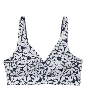 Elastan, Polyamid, Recyceltes Polyester. Gewebe: Seersucker, Stretch. Design: Rundum bedruckt, Floral. GSM (Gramm pro Quadratmeter): 200. Karabiner-Haken. Tiefer V-Ausschnitt. verstellbarer Schulterriemen, Bügellose Gepolsterte Brustkörbchen, Gedreht. Gewebetechnik: langlebig, Schnell trocknend, Mit UV-Schutz.