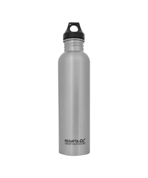 85% Roestvrij staal, 12% Polypropyleen, 3% Silicone. Duurzaam. Lekvrij, schroefdeksel, brede mond. Ontwerp: Logo, eenvoudig. Capaciteit: 1L.