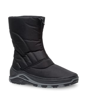 
Antartica 2350 Snowboots Zwart Heren

 Deze sneeuwlaarzen zijn BESTE KOOP dankzij een perfecte pasvorm en hoog draagcomfort! Met deze comfortabele en warme snowboots blijven jouw voeten lekker warm en kom je zeker weten de winter door. De stevige boots van Antar sluiten aan de voorkant met een ritssluiting en hebben een warme voering voor goede isolatie. Het grove profiel op de zool zorgt er ook nog eens voor dat je voldoende grip hebt in glibberige weersomstandigheden. 

 Pluspunten:

 + Waterdicht tot de rits

 + Rissluiting voor een makkelijke in- en uitstap

 + Binnenvoering van Synthetische wol