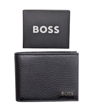 Hugo Boss Mens Black Leather Wallet with Coin Pocket

100% Leather 
8 Card Slots
2 Note Compartments
1 Coin Pocket 
1 ID Window 
2 Cash Slits (Money)
Slots For 8 Cards
HUGO Boss Logo on the front of the wallet
Width : 12 cm
Hight : 9 cm