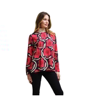 
100% viscose. Ontwerp: Overal bloemetjesbedrukking. Halslijn: Hoog-Neck. Mouwtype: Met lange mouwen. Sluiting: Hals achter knop. Stof Technologie: Ademend, Lichtgewicht, Zacht.