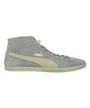 Upper: Suede. Insole: Synthetic. Outsole: Leather, Suede. 9 Eyelets. Branded Tongue, Frayed Edge. Platform. Cut: Mid Cut. Design: Printed. Toe Style: Round. Fastening: Lace Up.