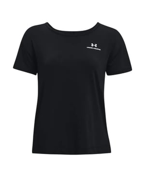 
Materiaal: Elastaan, Polyester. Ontwerp: Logo. Hals: Ronde Hals. Mouwtype: Korte mouwen. Geschikt voor: Losse. XS: 33,5 in. S: 36 in.