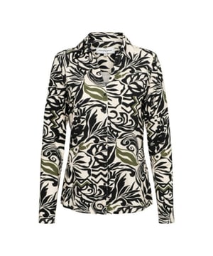 
&Co Woman blouse Vayen Leaf - Black multi