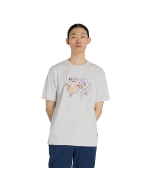 
New balance Athletics Ticket Casual T-shirt Heren Grijs S