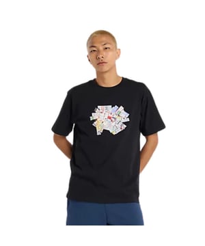 
New balance Athletics Ticket Casual T-shirt Heren Zwart XS