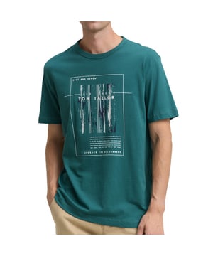 
<p>Casual heren T-shirt met ronde hals en print van het merk Tom Tailor.</p>
<ul>
<li>Regular fit</li>
<li>100% Katoen</li>
</ul>