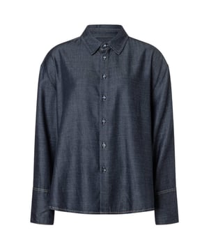 
Mac Blouse lange mouw 0227012190 in de kleur Midden blauw