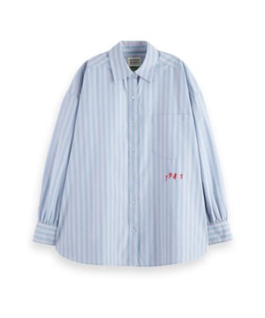 
Scotch & Soda Blouse lange mouw U9B00786T in de kleur Blauw